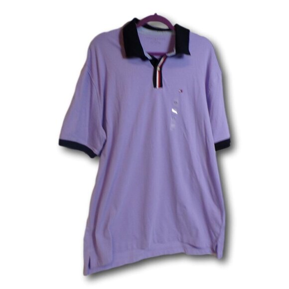 Men’s Tommy Hilfiger Cotton Polo Shirt Lavender Size: XXL - Picture 1 of 2